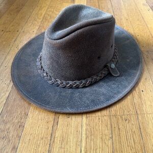 FREE PEOPLE LEATHER HAT